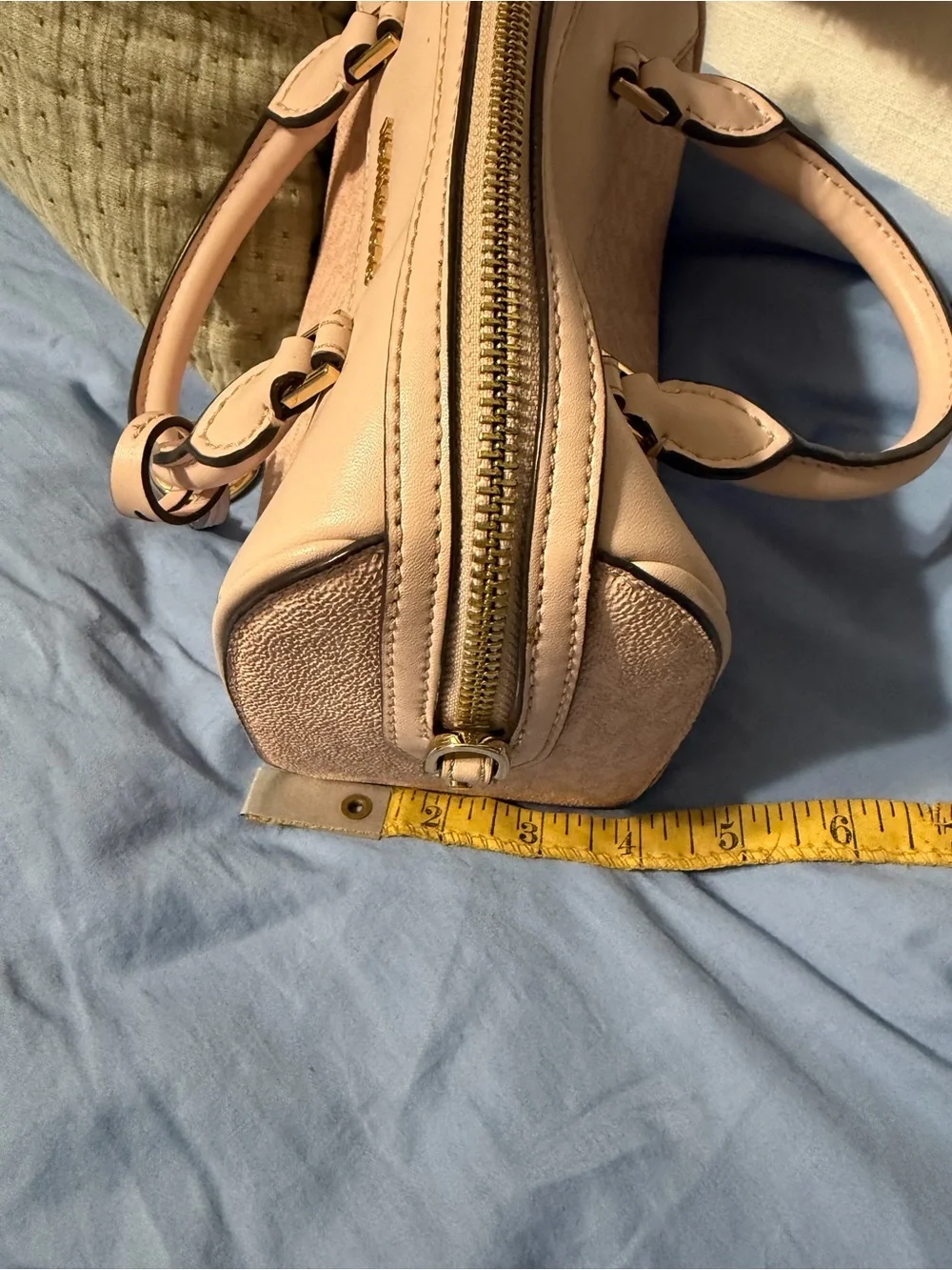 Michael Kors Blush Pink Mini Satchel with Gold Hardware